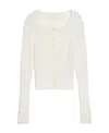 Jacquemus La Maille Piccinni Knitted Cardigan In White