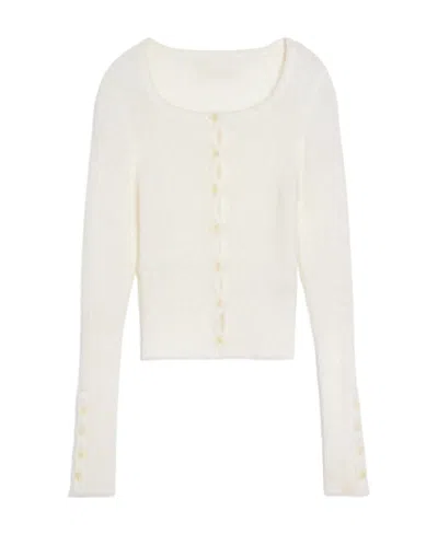 Jacquemus La Maille Piccinni Knitted Cardigan In White