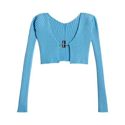 Pre-owned Jacquemus La Maille Pralu 'light Blue' | Women's Size 40