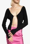 Jacquemus La Maille Pralu Long Cardigan In Black