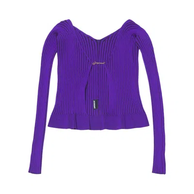 Pre-owned Jacquemus La Maille Pralu Longue 'purple' | Women's Size 38