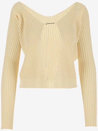 Jacquemus La Maille Pralu Lounge In Yellow