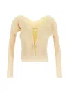 Jacquemus La Maille Pralu Lounge In Giallo
