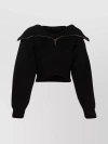 JACQUEMUS LA MAILLE RISOUL MERINO RIBBED CROPPED JUMPER