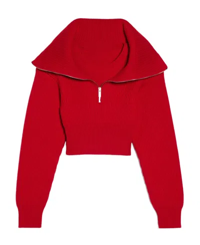 Jacquemus La Maille Risoul Wool Jumper In Red