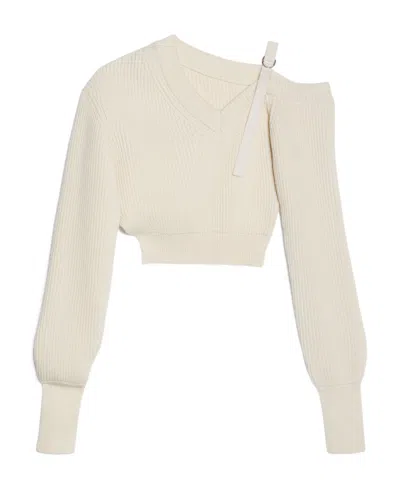 Jacquemus La Maille Seville Jumper In White