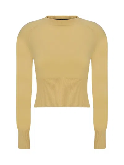 Jacquemus La Maille Soglia Sweater In Yellow