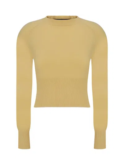 Jacquemus La Maille Soglia Sweater In Light Yellow