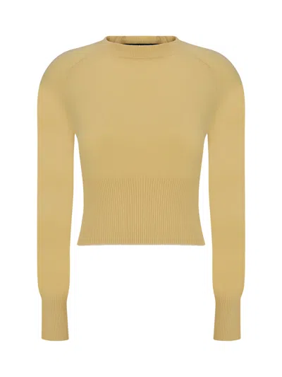 Jacquemus La Maille Soglia Sweater In Light Yellow