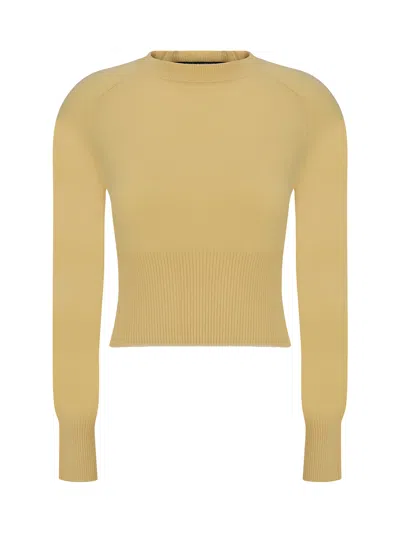 Jacquemus La Maille Soglia Sweater In Light Yellow