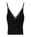 Jacquemus La Maille V-neck Tank Top In Black