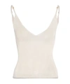Jacquemus La Maille Spallina Sheer Tank Top In Neutral