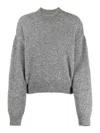 Jacquemus Logo Intarsia Knit Jumper In Grey