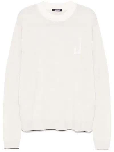 Jacquemus La Maille Tricot Jumper In Neutrals