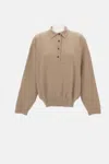 Jacquemus La Maille Vareuse Pallone Polo In Brown