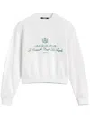 Jacquemus White Sweater With Logo Embroidered On The Front And Short Design In Cotton Woman
