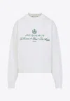 Jacquemus White Sweater With Logo Embroidered On The Front And Short Design In Cotton Woman In White