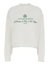 Jacquemus White Sweater With Logo Embroidered On The Front And Short Design In Cotton Woman In Multicolor