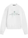 Jacquemus La Maille Venice Sweatshirt In White