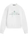Jacquemus La Maille Venice Sweatshirt In White