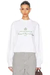 Jacquemus Womens Hotel Address White The Venice Embroidered-text Woven-knitted Top In White