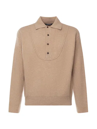 Jacquemus La Maille Vereuse Pallone Sweater In Brown