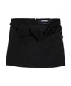 Jacquemus La Mini Jupe Bahia Miniskirt In Black