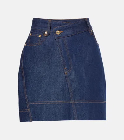 Jacquemus La Mini Jupe De-nîmes Denim Miniskirt In Blue