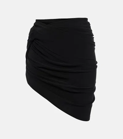 Jacquemus Minirock La Mini Jupe Drapeado In 990 Black