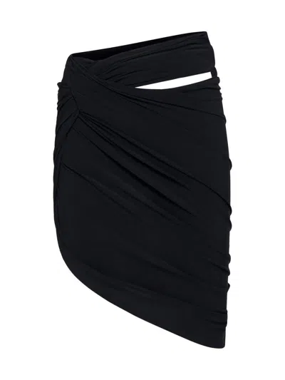Jacquemus La Mini Jupe Drapeado Mini Skirt