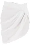 Jacquemus La Mini Jupe Saudade Draped Miniskirt