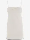 Jacquemus White Les Sculptures 'la Mini Robe Aro' Minidress