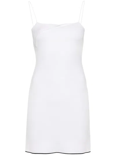 Jacquemus Women Beige Mini Dress In White