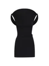 Jacquemus La Mini Robe Bordo In Black