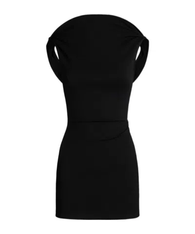 Jacquemus Women La Mini Robe Bordo Dress In Black
