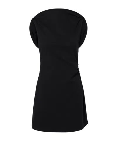Jacquemus La Mini Robe Bordo Minidress In Black