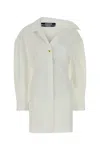 Jacquemus Women La Mini Robe Chemise In White
