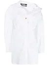 Jacquemus Women's La Mini Robe Chemise Dress In White