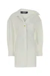 Jacquemus Women La Mini Robe Chemise In White