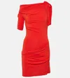 Jacquemus Minikleid La Mini Robe Drapeado Aus Jersey In 480 Dark Red