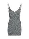 Jacquemus La Mini Robe Maille Zebra In Grey