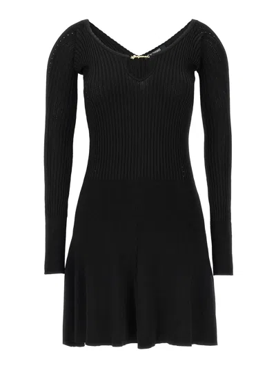 Jacquemus La Mini Robe Pral Dress In Black
