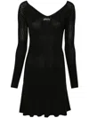 Jacquemus Viscose Dress In Black