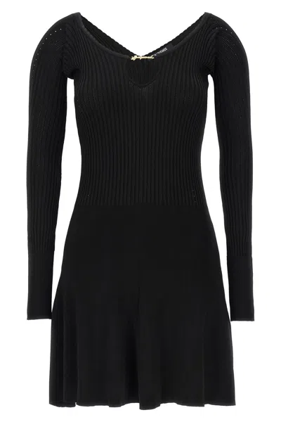 Jacquemus 'la Mini Robe Pralù' Mini Dress In Nero
