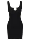 Jacquemus La Mini Robe Sierra Knitted Mini Dress In Black