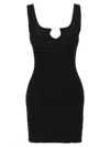 Jacquemus La Mini Robe Sierra Knitted Mini Dress In Black