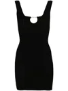 Jacquemus Viscose Dress In Black
