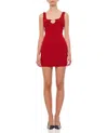 Jacquemus La Mini Robe Sierra Ribbed-knit Minidress In Red