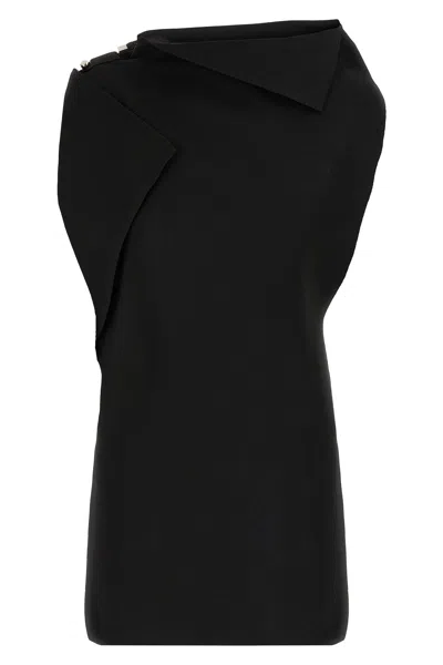Jacquemus La Mini Robe Trapeze Mini Dress In Black