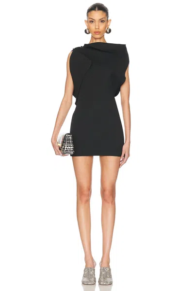Jacquemus La Mini Robe Trapeze In Black